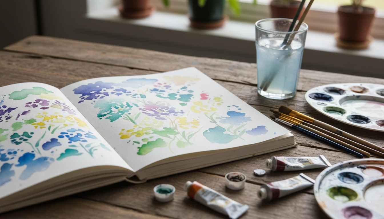water color paint book
